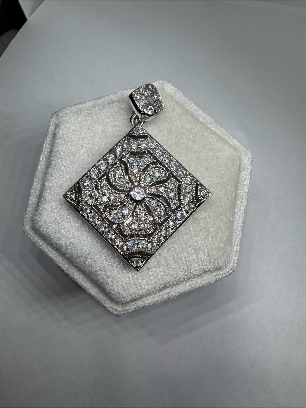 925 Sterling Silver Large Locket Pendant 13g